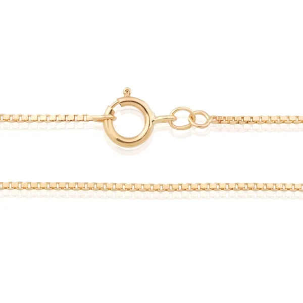Box (Venetian) Chain 0.75mm 45cm — 14K Yellow Gold