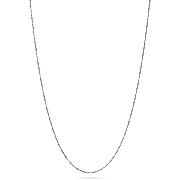 Spiga Chain 1mm — 14K White Gold