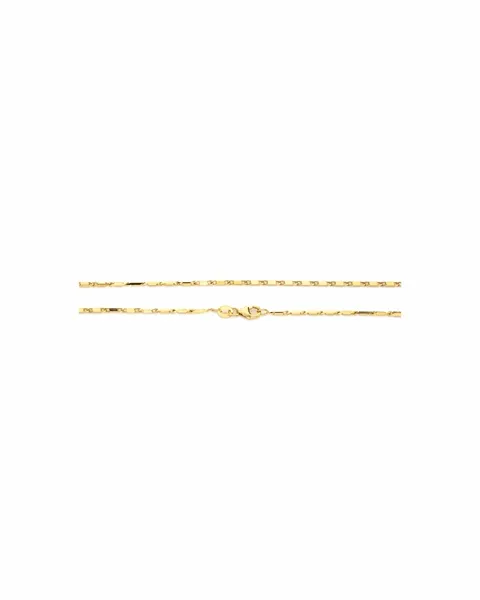 Diamond-Cut Box Chain 1.2mm 45cm — 14K Yellow Gold