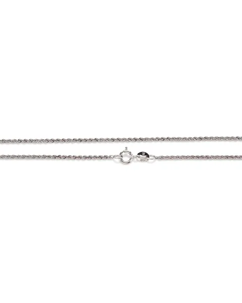 Rope Chain 1.4mm 55cm — 14K White Gold