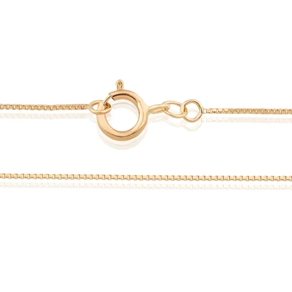 Box (Venetian) Chain 0.53mm 42cm — 14K Yellow Gold